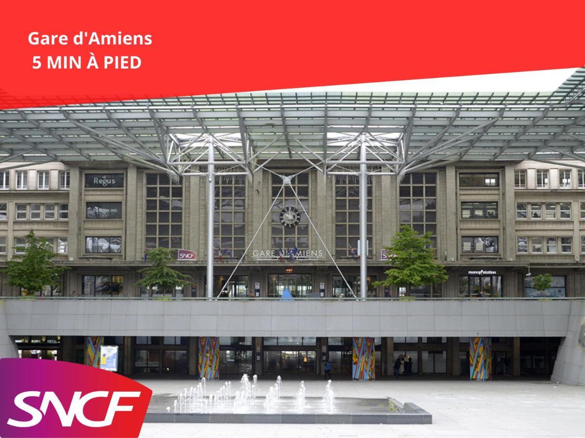 Superbe Appartement-Sauna-Cinema-Parking-Gare Amiens Zewnętrze zdjęcie